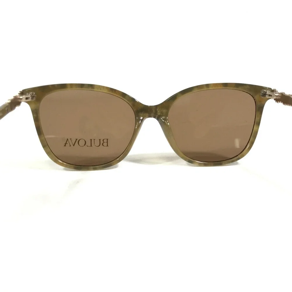 Bulova Sunglasses Swan Hill BROWN LACE Cat Eye Frames with Brown Lenses